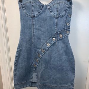 KITTENISH denim dress